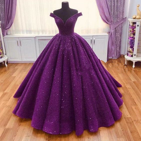 Gorgeous Ball Gowns Sparkly Long Prom Dress Evening Dresses cg19673