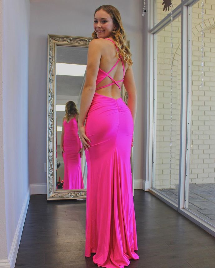 New Arrival Spaghetti Straps Mermaid Prom Dresses cg19935