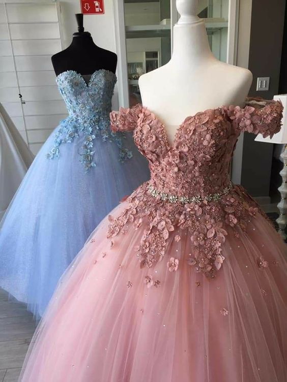 ball gown long prom dress, beading top formal party dress cg20099