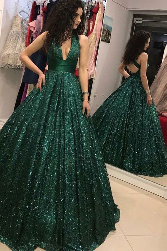 Green ball gown,Prom dress,Green wedding dress cg20105