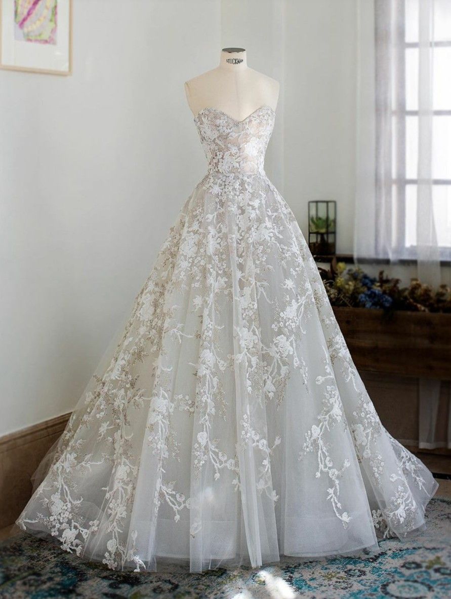 Unique Wedding Gown Lace Wedding Dress Princess Gown prom dress cg20284