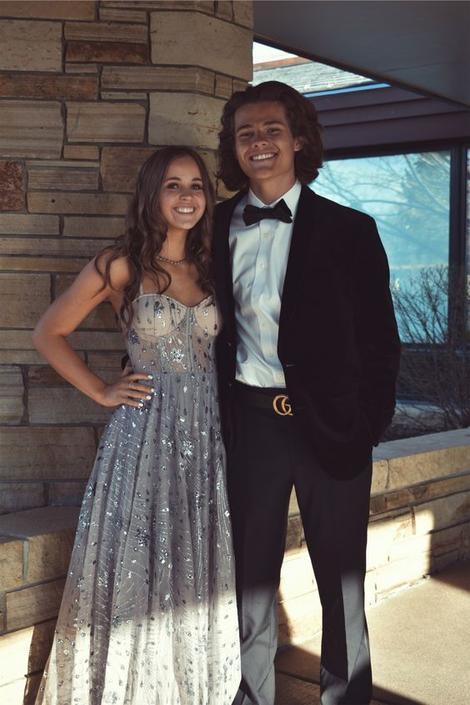 Sweetheart Straps Long Prom Dress, Unique Prom Dress cg20478