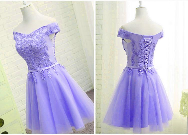princess A-line party dress lace up back Homecoming Dress cg20686