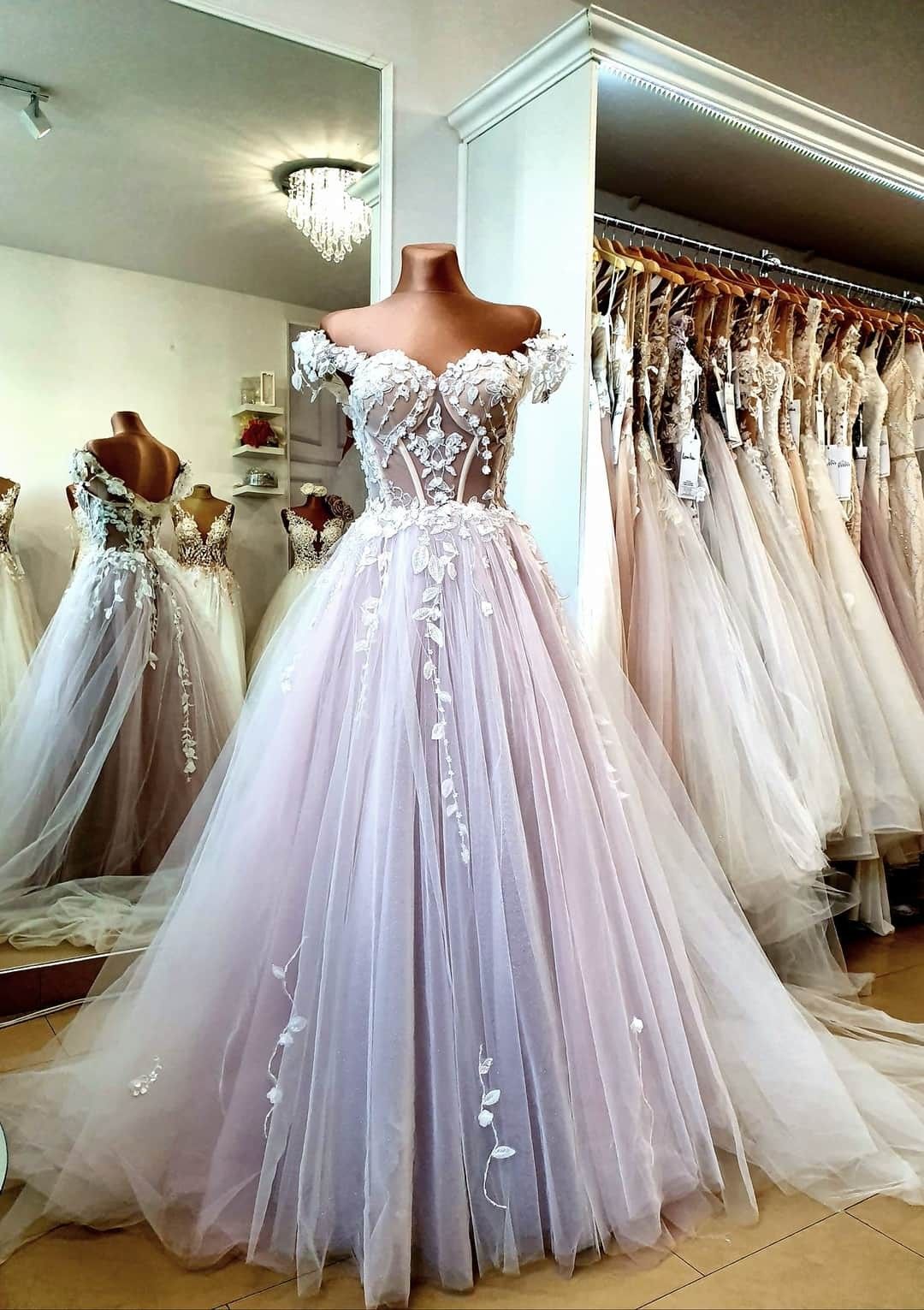 A line tulle Formal Prom Evening Gown cg20709