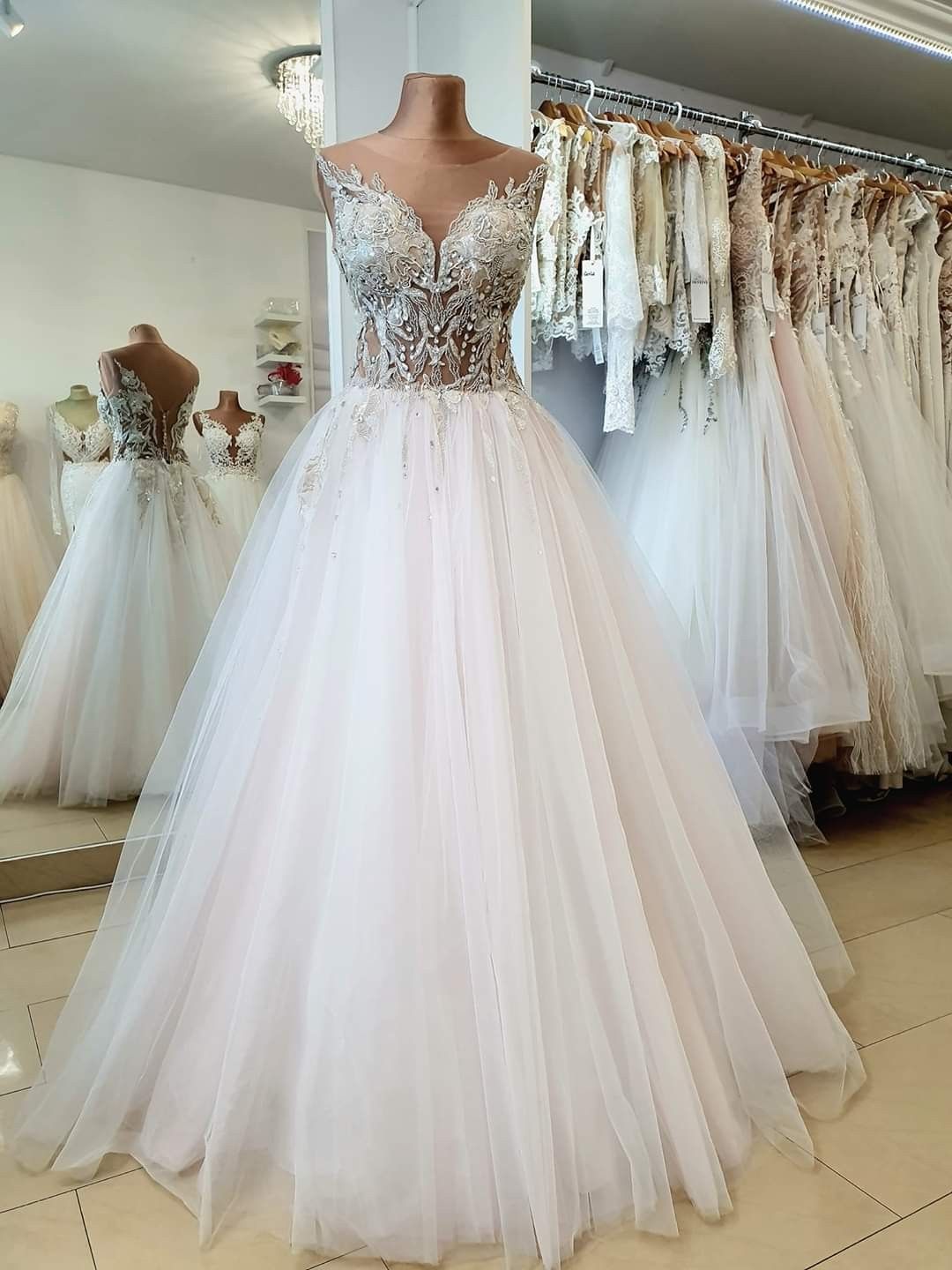 A line tulle Formal Prom Evening Gown cg20712