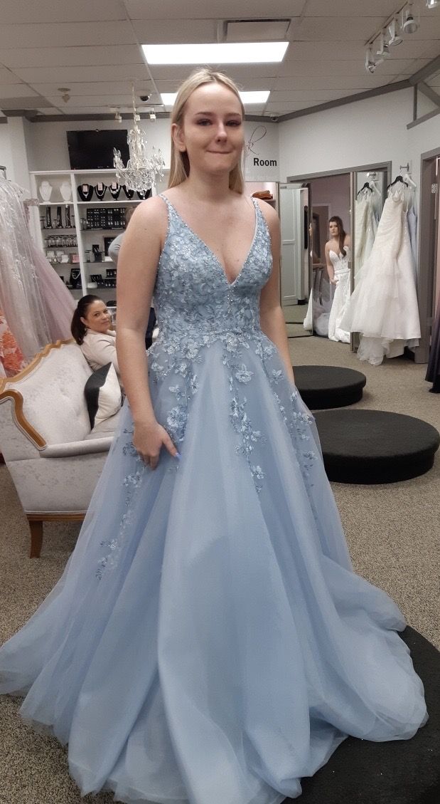 prom dress with appliques Lace Prom Dresses, Party Dresses cg20874