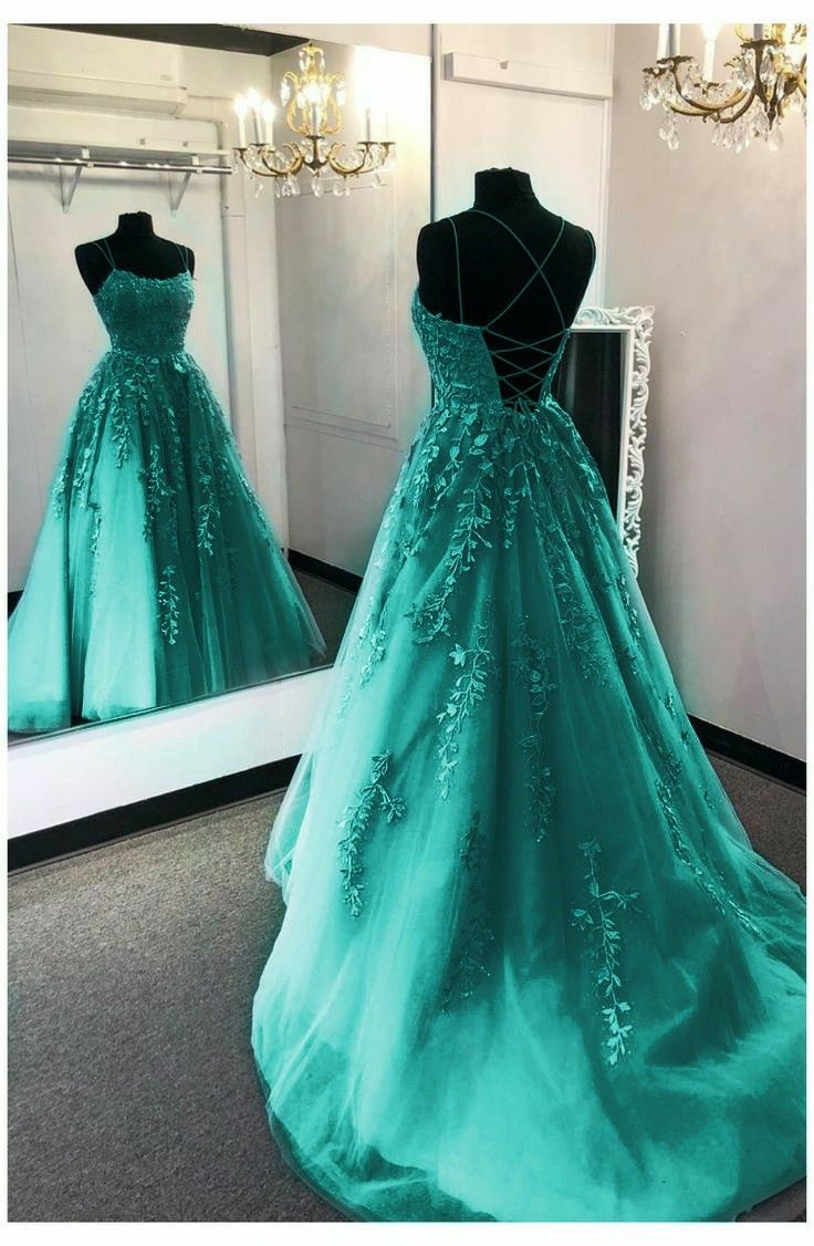 elegant tulle and lace prom dress with appliques cg21019