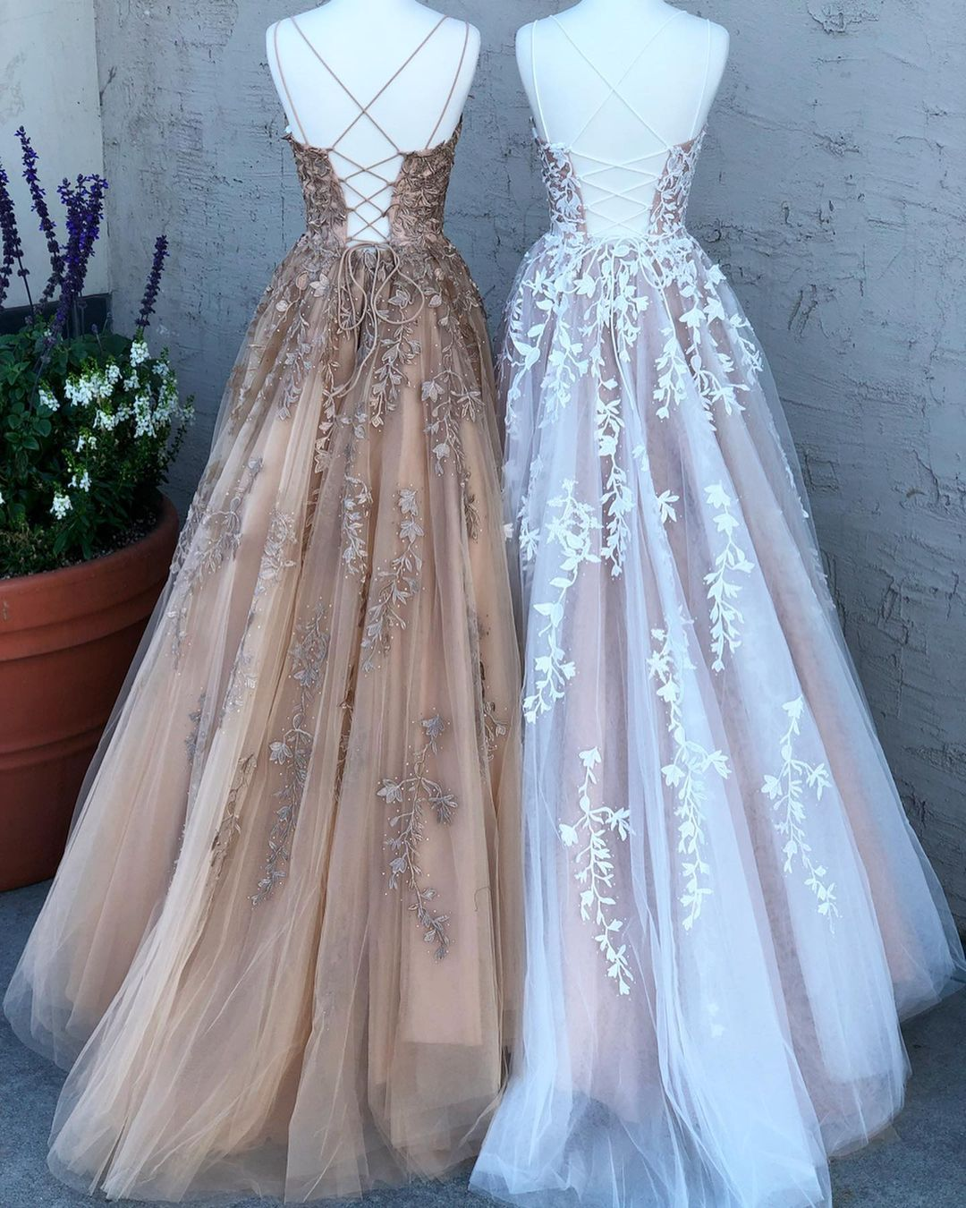 Ball Gown Prom Dresses Long with Appliques and Beading cg21352