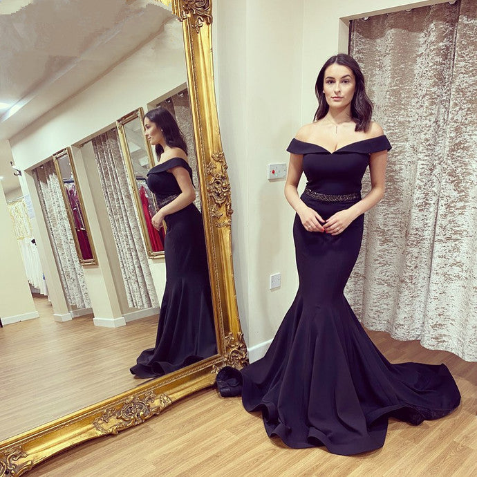 Off The Shoulder Mermaid Prom Dresses,Long Prom Dresses,Cheap Prom Dresses cg21413