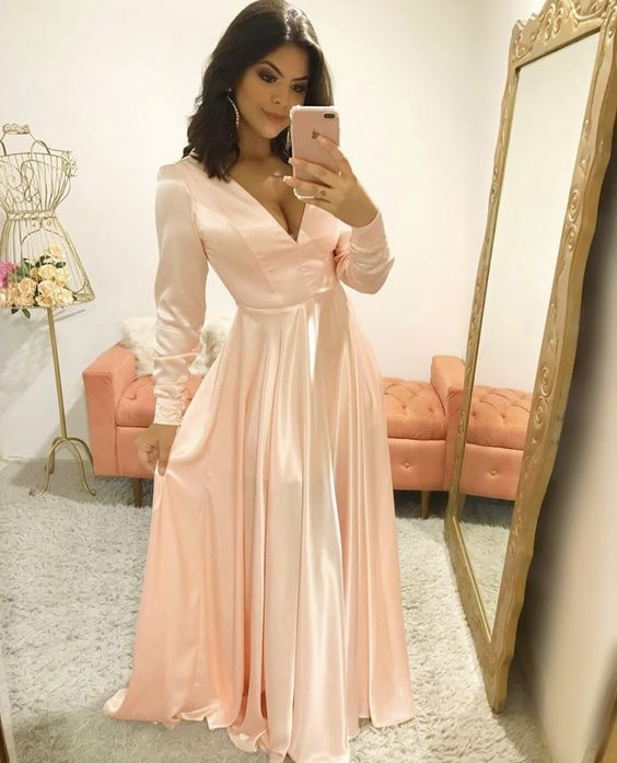 long sleeve evening dress prom dress cg21539