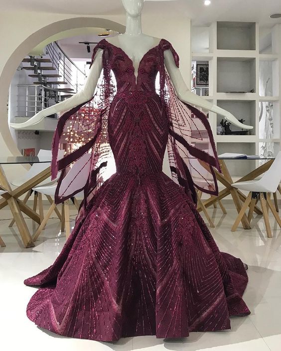 LONG MERMAID PROM DRESS EVENING DRESS cg21683