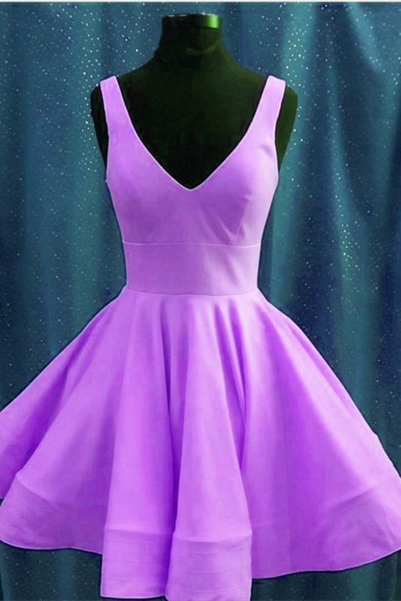Cute Lavender Homecoming Dresses cg21703