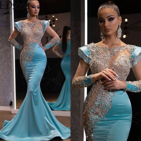 Luxury Beading Mermaid Prom Dresses cg21743