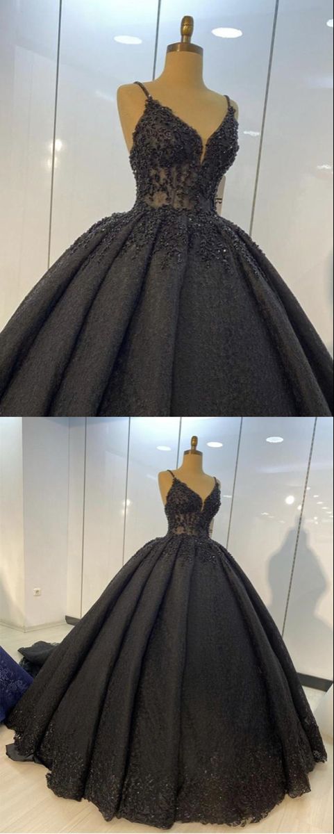 Prom Dresses Black lace wedding dresses cg21758