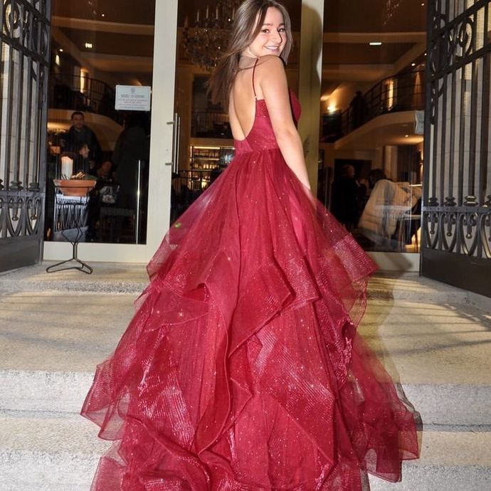 Sexy Spaghetti Straps A-Line Prom Dresses,Long Prom Dresses,Cheap Prom Dresses cg21772