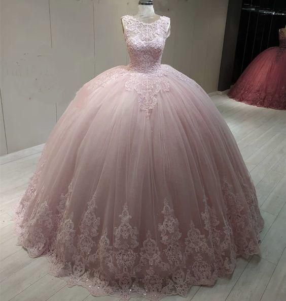 light pink ball gown quinceanera dresses prom dress for women cg21855