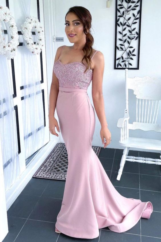 Pink Formal Dress Long Party Prom Gown cg22019
