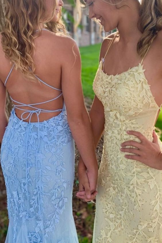 Elegant Mermaid Lace Long Formal prom Dress cg22348