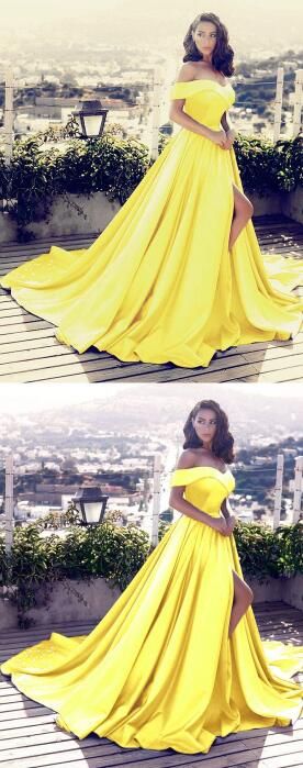 Off The Shoulder Prom Dress,Elegant V-neck Prom Dress,Long Satin Prom Dress cg22419