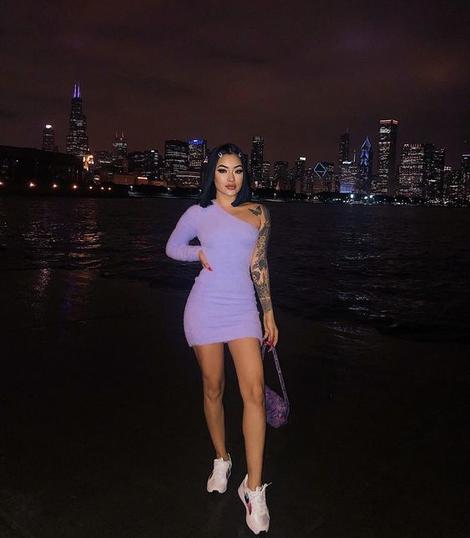 Purple One Sleeves Short Homecoming Dress , Mini Dress cg22824