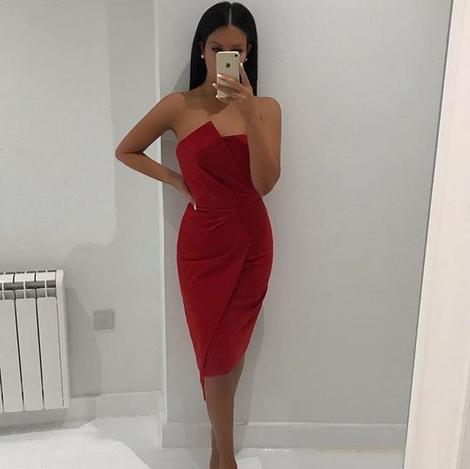 Strapless sexy short homecoming dress cg22830