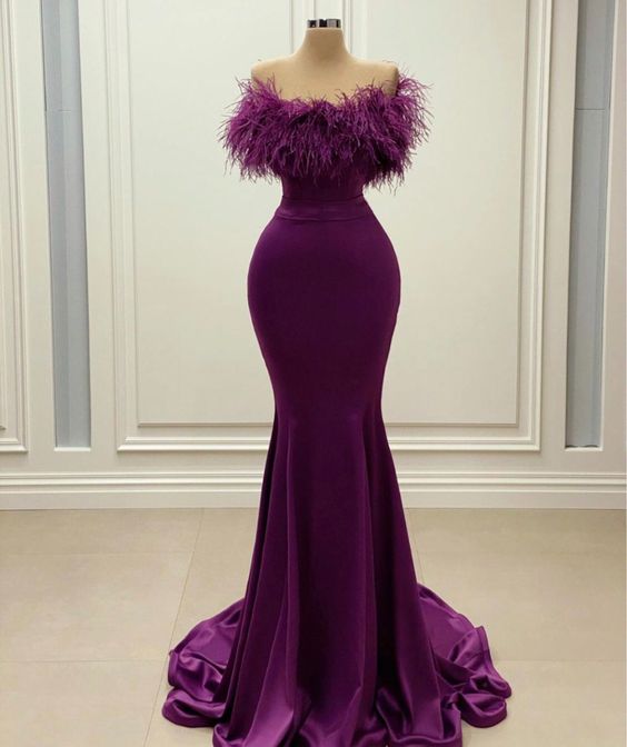 Purple Long Prom Dress, Long Purple Formal Dress,Evening Dress cg23002