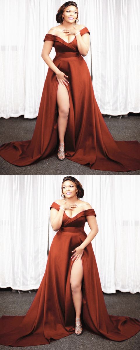 plus size bridesmaid dresses burnt orange prom dress cg23119