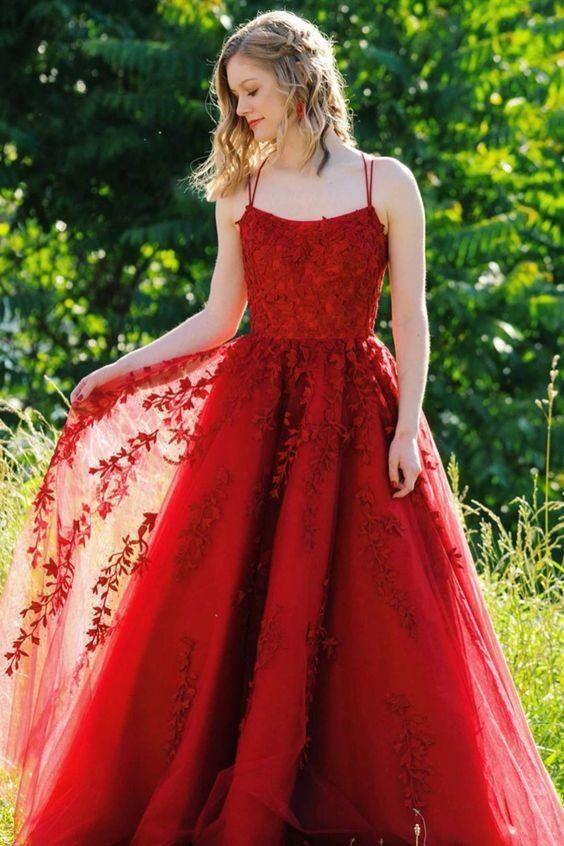 Burgundy Lace Prom Dresses, Formal Dress, Evening Dress, Pageant Dance Dresses, School Party Gown cg23144