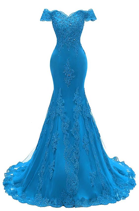 Women's V Neckline Mermaid Lace Long Prom Gown cg23181