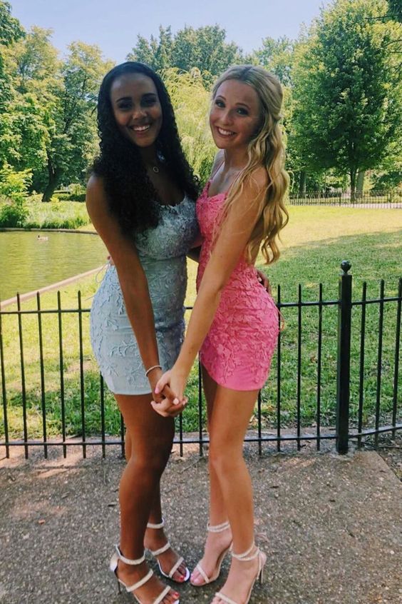 tight lace homecoming dresses cg23309