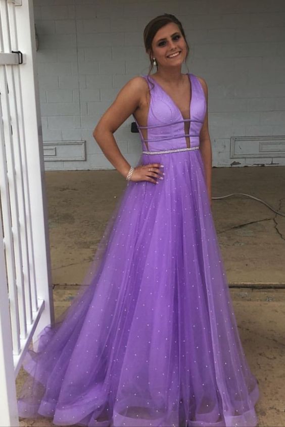 Purple Prom Dress cg23311