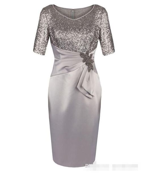 V Neck Sheath Mother of the Bride Dresses homecoming with Sequins cg23433