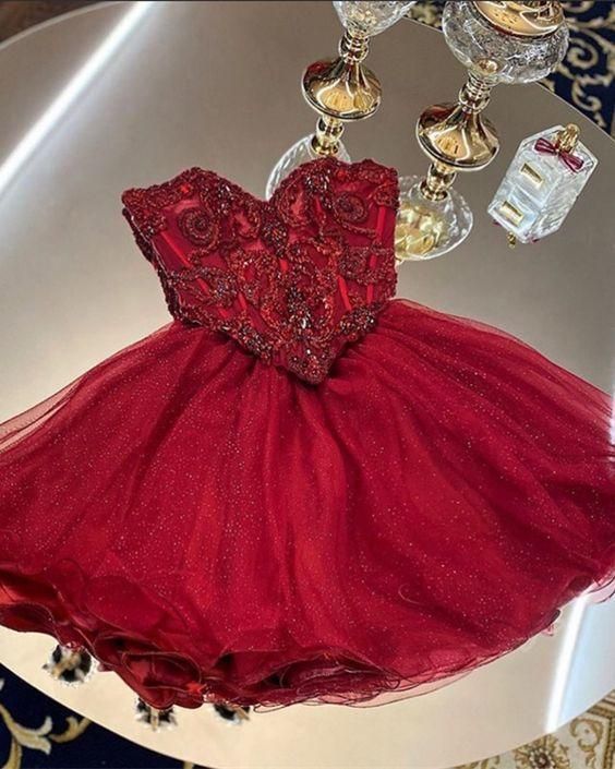 Short Red Homecoming Dresses cg23677