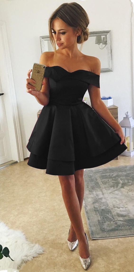 short black homecoming dresses for back to school cg2571