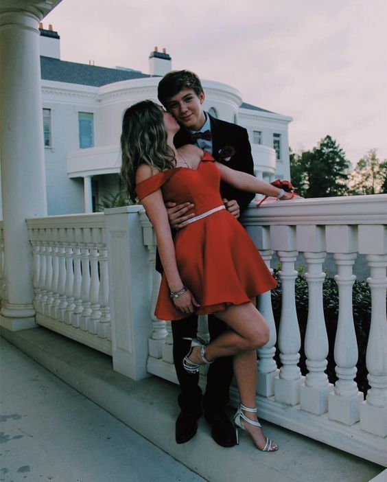 2019 Off The Shoulder Red Homecoming dress cg2869