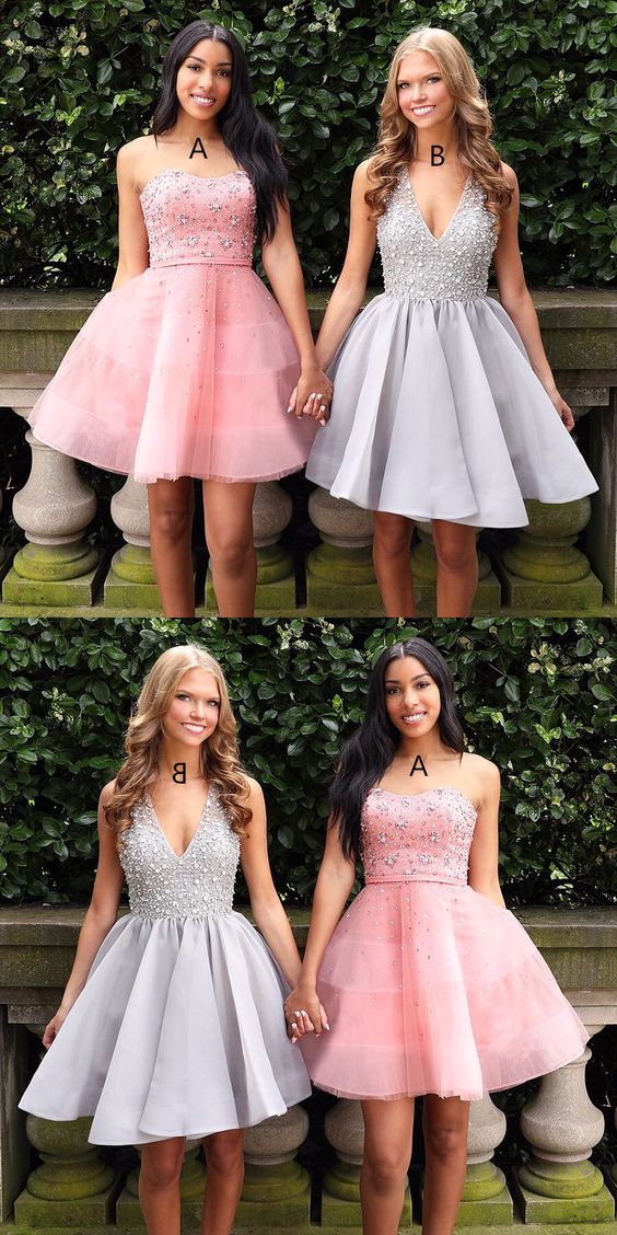 pink homecoming dresses, silver homecoming dresses, dancing dresses sweet 16 dresses cg3084