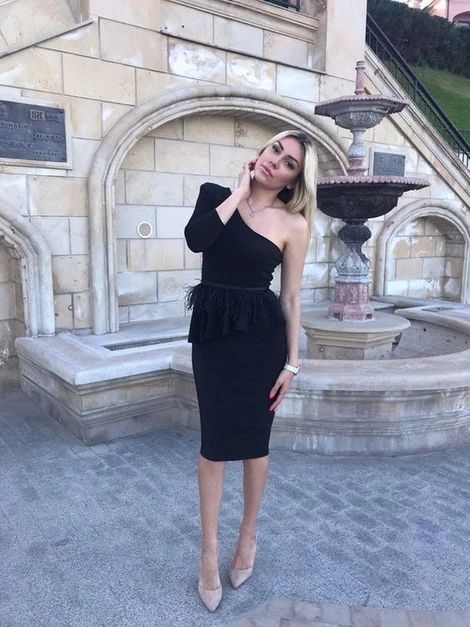 Sexy One Sleeve Homecoming Dress,Boho Chic Dress,Pencil Slim Dress cg3377