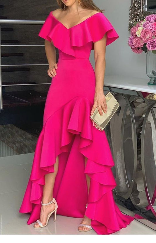 2019 Popular Long Prom Dress,V-Neck Sexy Evening Party Dress cg3606