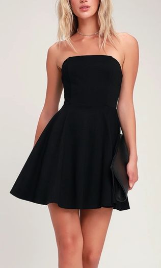 little black dress, short black homecoming dresses simple cg3791