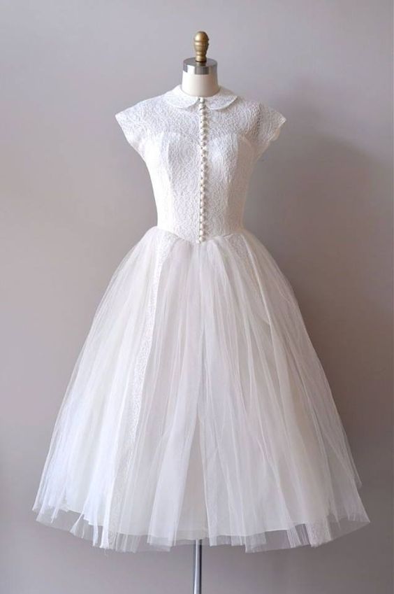 Vintage white homecoming dress cg5700