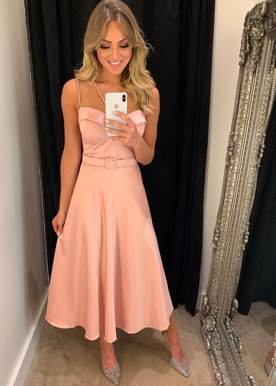 Pink short fashion prom Dress cg6181