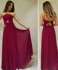 Floor Length Prom Gown, Simple Charming Sexy Evening Gown With Spaghetti Straps cg6448