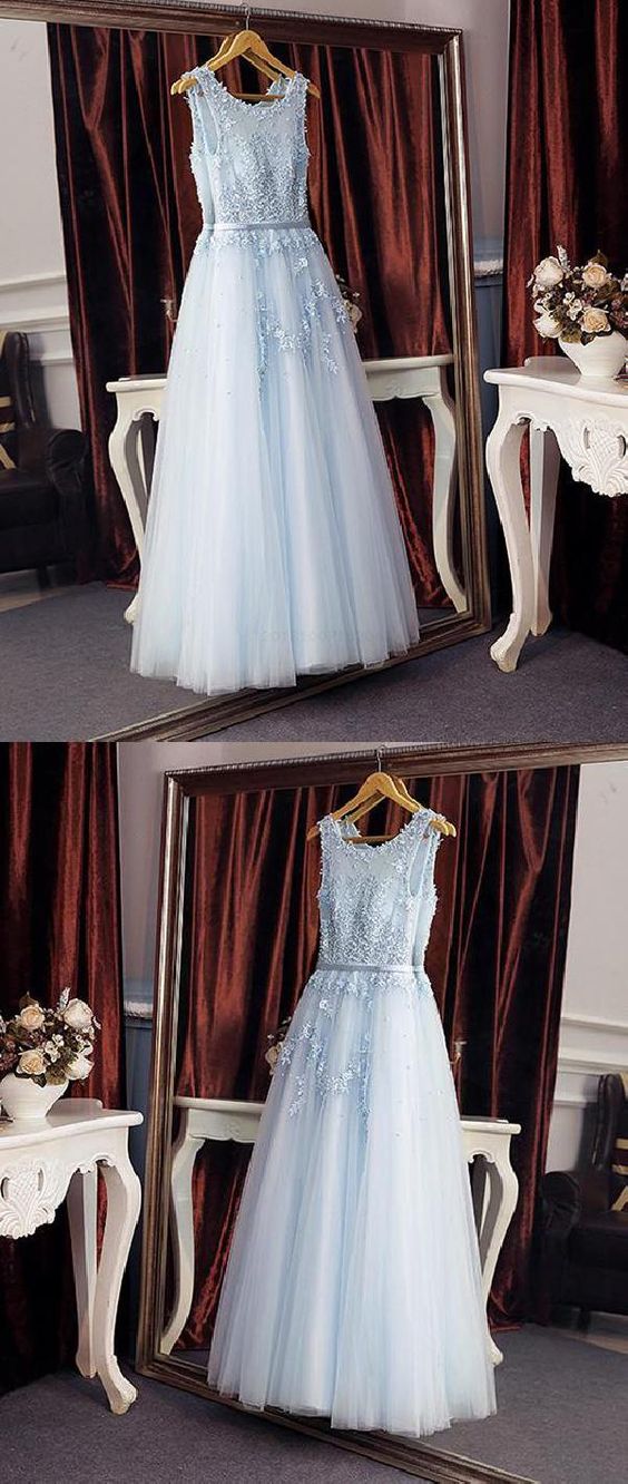 Customized Light Prom Dresses Lace, Blue Bridesmaid Dresses, Prom Dresses Long, Light Blue Bridesmaid Dresses cg6793