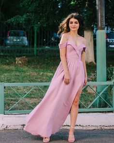 Pink Prom Dress,Satin Prom Gown, Spaghetti Straps Prom Dress cg6880