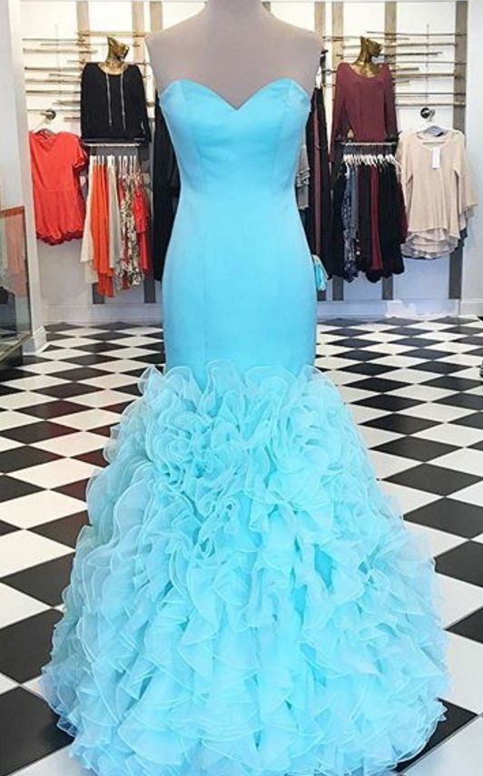 Simple Mermaid Prom Dresses cg7057