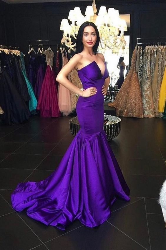 New Arrival Evening Dresses Mermaid Satin Sweep,prom dress cg7300