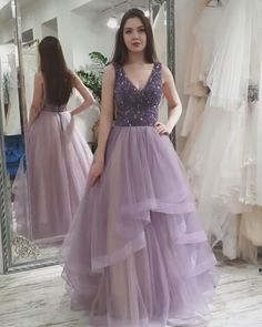Charming Prom Dress,Tulle Prom Gown,Beading Evening Dress,A-Line Prom Gown cg7365