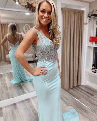 Sexy Prom Dress,Beading Prom Dress,V-Neck Prom Dress,A-Line Prom Dress cg7416