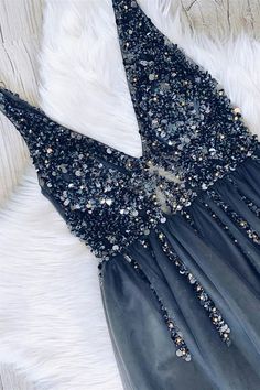 luxury beading long prom dresses, navy blue ball gown prom dresses, formal graduatin party dresses cg7600