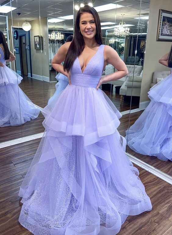 prom dress 2020, purple evening dress, formal dress cg7783